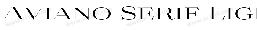 Aviano Serif Light字体转换